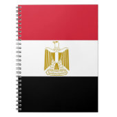 Notebook mit Flagge in Ägypten Notizblock (Vorderseite)
