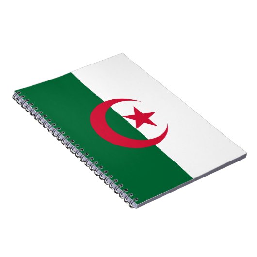 Notebook mit Flagge in Algerien Notizblock (Rechte Seite)