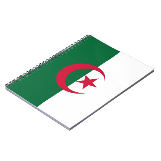 Notebook mit Flagge in Algerien Notizblock (Linke Seite)