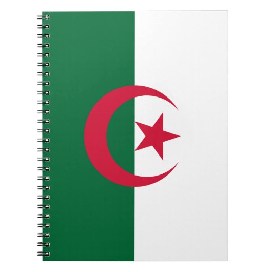 Notebook mit Flagge in Algerien Notizblock (Vorderseite)