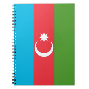 Notebook mit Flagge in Aserbaidschan Notizblock