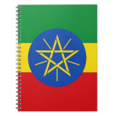 Notebook mit Flagge in Äthiopien Notizblock (Vorderseite)