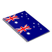 Notebook mit Flagge in Australien Notizblock (Rechte Seite)