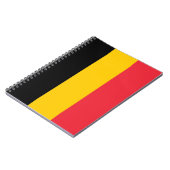 Notebook mit Flagge in Belgien Notizblock (Linke Seite)