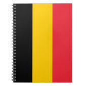 Notebook mit Flagge in Belgien Notizblock (Vorderseite)