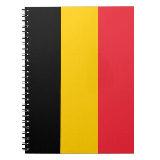 Notebook mit Flagge in Belgien Notizblock (Vorderseite)