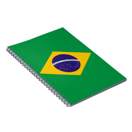 Notebook mit Flagge in Brasilien Notizblock (Rechte Seite)