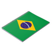 Notebook mit Flagge in Brasilien Notizblock (Linke Seite)