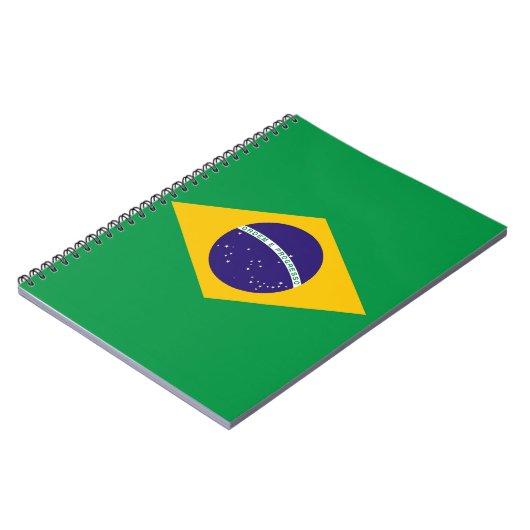 Notebook mit Flagge in Brasilien Notizblock (Linke Seite)