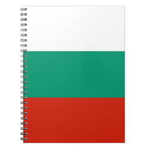 Notebook mit Flagge in Bulgarien Notizblock