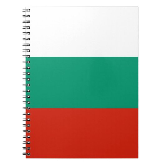 Notebook mit Flagge in Bulgarien Notizblock (Vorderseite)