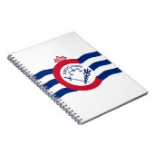 Notebook mit Flagge in Cincinnati City Notizblock (Rechte Seite)