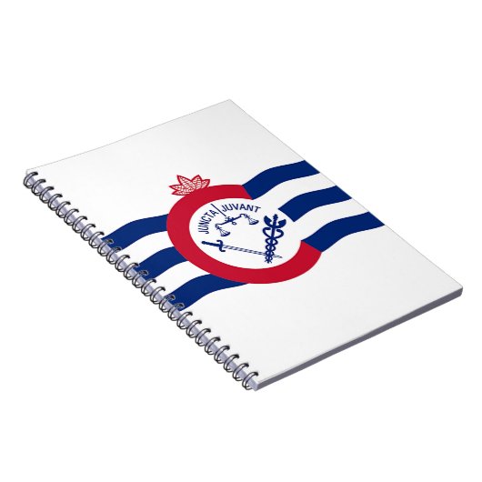 Notebook mit Flagge in Cincinnati City Notizblock (Rechte Seite)
