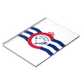 Notebook mit Flagge in Cincinnati City Notizblock (Linke Seite)