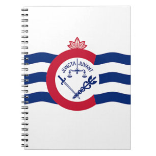 Notebook mit Flagge in Cincinnati City Notizblock
