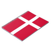 Notebook mit Flagge in Dänemark Notizblock (Linke Seite)