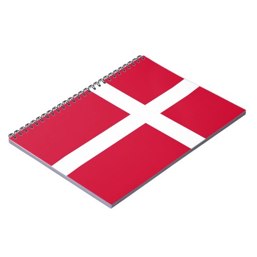 Notebook mit Flagge in Dänemark Notizblock (Linke Seite)