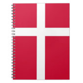 Notebook mit Flagge in Dänemark Notizblock (Vorderseite)
