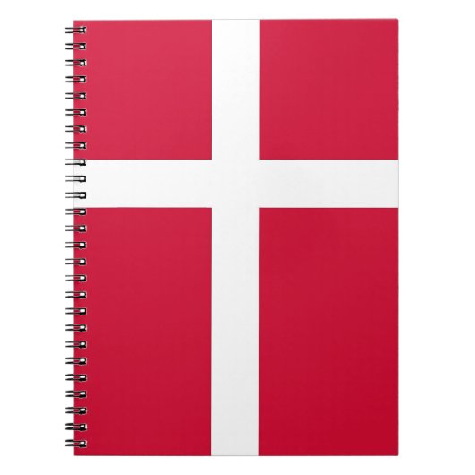 Notebook mit Flagge in Dänemark Notizblock (Vorderseite)
