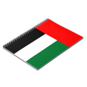 Notebook mit Flagge in den Vereinigten Arabischen Notizblock (Linke Seite)