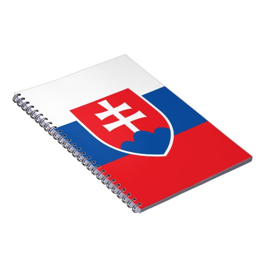 Notebook mit Flagge in der Slowakei Notizblock (Rechte Seite)
