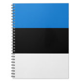 Notebook mit Flagge in Estland Notizblock (Vorderseite)