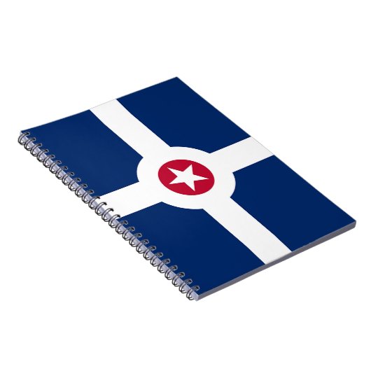 Notebook mit Flagge in Indianapolis City Notizblock (Rechte Seite)