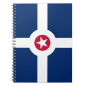 Notebook mit Flagge in Indianapolis City Notizblock (Vorderseite)