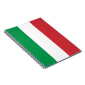 Notebook mit Flagge in Italien Notizblock (Rechte Seite)