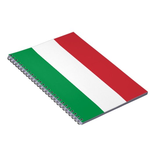 Notebook mit Flagge in Italien Notizblock (Rechte Seite)