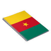 Notebook mit Flagge in Kamerun Notizblock (Rechte Seite)
