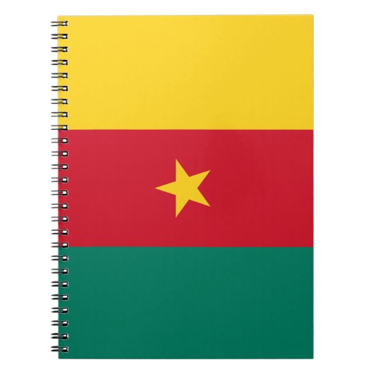 Notebook mit Flagge in Kamerun Notizblock (Vorderseite)