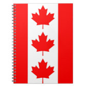 Notebook mit Flagge in Kanada Notizblock (Vorderseite)