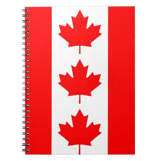 Notebook mit Flagge in Kanada Notizblock (Vorderseite)