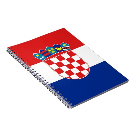 Notebook mit Flagge in Kroatien Notizblock (Rechte Seite)