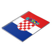 Notebook mit Flagge in Kroatien Notizblock (Linke Seite)