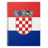 Notebook mit Flagge in Kroatien Notizblock (Vorderseite)