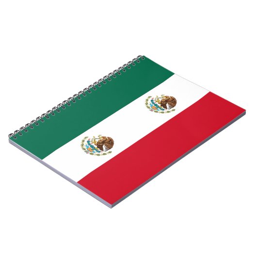 Notebook mit Flagge in Mexiko Notizblock (Linke Seite)