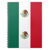 Notebook mit Flagge in Mexiko Notizblock (Vorderseite)