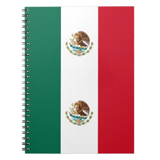 Notebook mit Flagge in Mexiko Notizblock (Vorderseite)