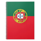 Notebook mit Flagge in Portugal Notizblock (Vorderseite)