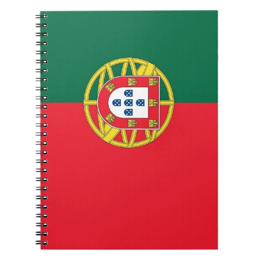 Notebook mit Flagge in Portugal Notizblock (Vorderseite)