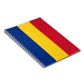 Notebook mit Flagge in Rumänien Notizblock (Rechte Seite)