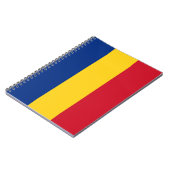 Notebook mit Flagge in Rumänien Notizblock (Linke Seite)