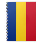 Notebook mit Flagge in Rumänien Notizblock (Vorderseite)