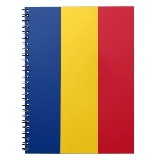 Notebook mit Flagge in Rumänien Notizblock (Vorderseite)