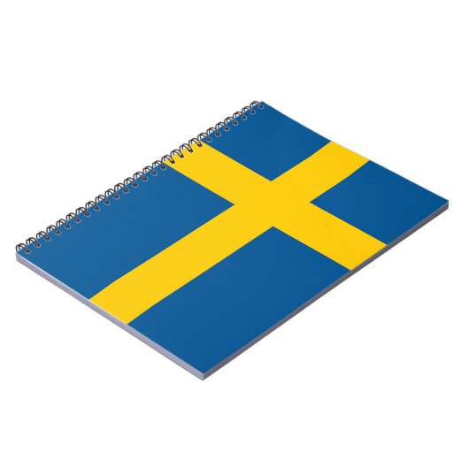 Notebook mit Flagge in Schweden Notizblock (Linke Seite)