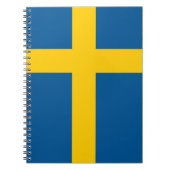 Notebook mit Flagge in Schweden Notizblock (Vorderseite)