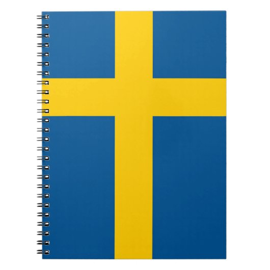 Notebook mit Flagge in Schweden Notizblock (Vorderseite)