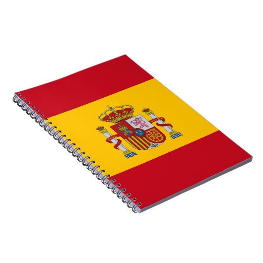 Notebook mit Flagge in Spanien Notizblock (Rechte Seite)